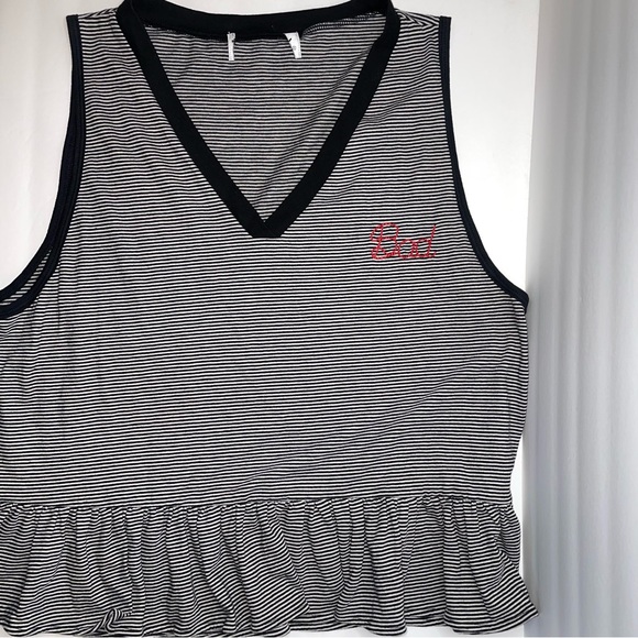 Wildfox Bad Embroidery Stripe Tank - Picture 2 of 9